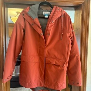 Red Columbia Winter Coat - Size Large